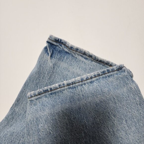 Levi's Light Wash Button Fly Ribcage Straight Ankle Jeans - Picture 6 of 9